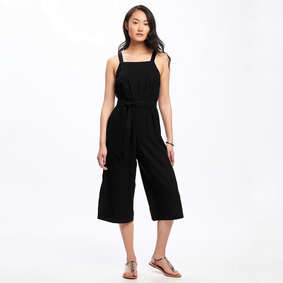 old navy linen blend jumpsuit